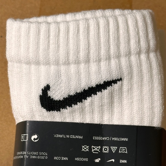 Nike Everyday Cotton Cushioned Crew Socks - White - Picture 4 of 4